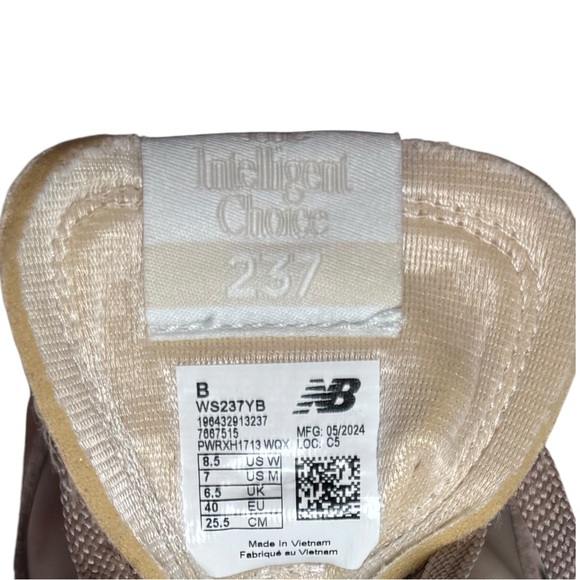 ✨ Like New ~ New Balance 237 V1 Sneakers – Beige & Off-White – Size 8.5 ✨ - Picture 12 of 12